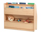 Boeken Display Kast Dubbelzijdig B120 x D40 x H100 cm Esdoorn Tangara Groothandel Kinderopvang en kinderdagverblijf inrichting1